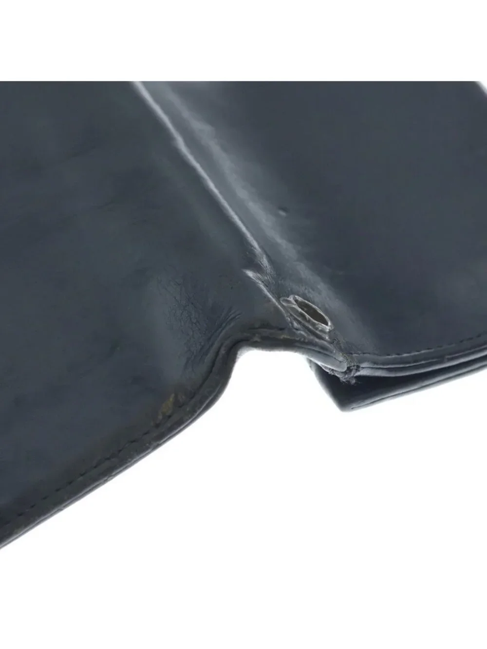 Chrome Hearts Cross Ball Button Leather Wallet Black